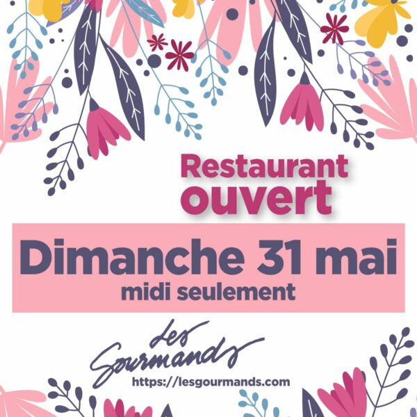 Menu Fête des mères